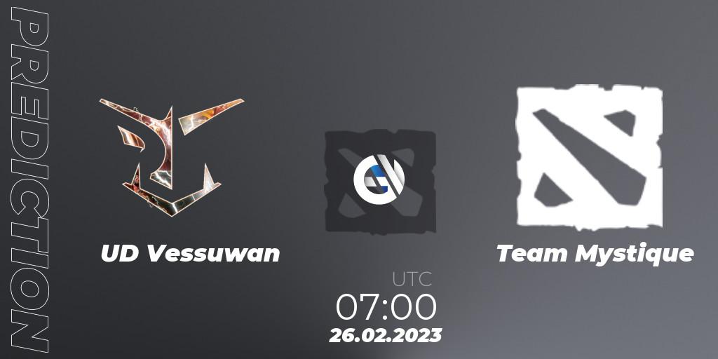 Pronóstico UD Vessuwan - Team Mystique. 26.02.23, Dota 2, GGWP Dragon Series 1