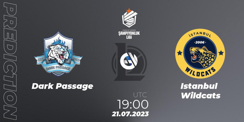 Pronóstico Dark Passage - Istanbul Wildcats. 21.07.23, LoL, TCL Summer 2023 - Group Stage