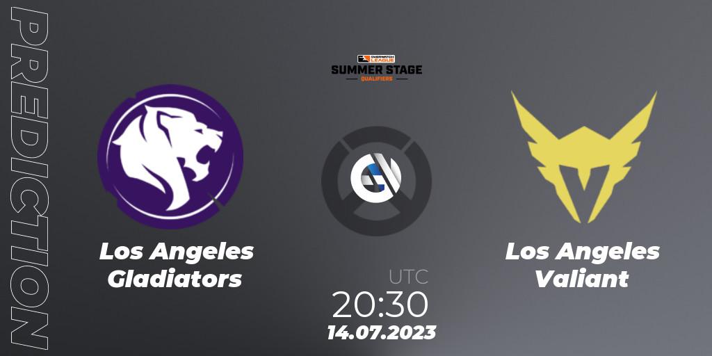 Pronóstico Los Angeles Gladiators - Los Angeles Valiant. 14.07.23, Overwatch, Overwatch League 2023 - Summer Stage Qualifiers
