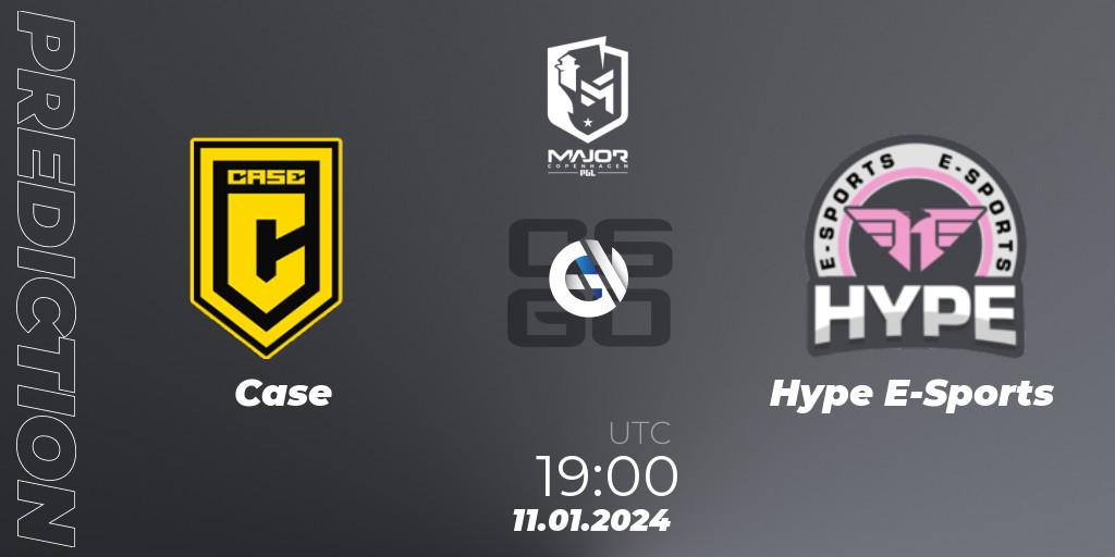 Pronóstico Case - Hype E-Sports. 11.01.2024 at 19:00, Counter-Strike (CS2), PGL CS2 Major Copenhagen 2024 South America RMR Open Qualifier 2