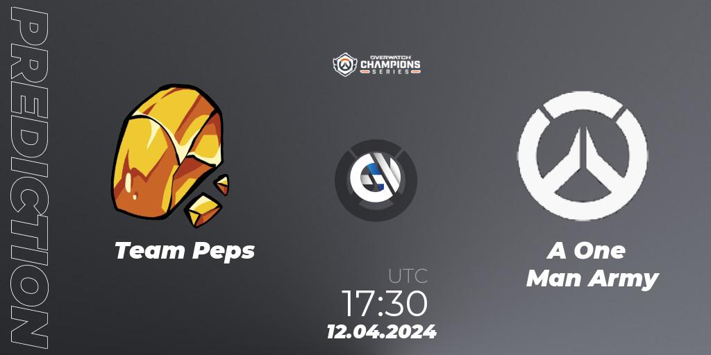 Pronóstico Team Peps - A One Man Army. 12.04.24, Overwatch, Overwatch Champions Series 2024 - EMEA Stage 2 Group Stage