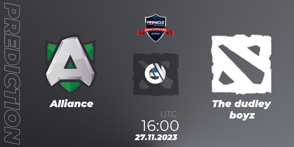 Pronóstico Alliance - The dudley boys. 27.11.23, Dota 2, Pinnacle - 25 Year Anniversary Show