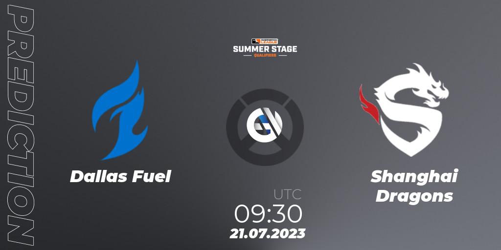 Pronóstico Dallas Fuel - Shanghai Dragons. 21.07.23, Overwatch, Overwatch League 2023 - Summer Stage Qualifiers
