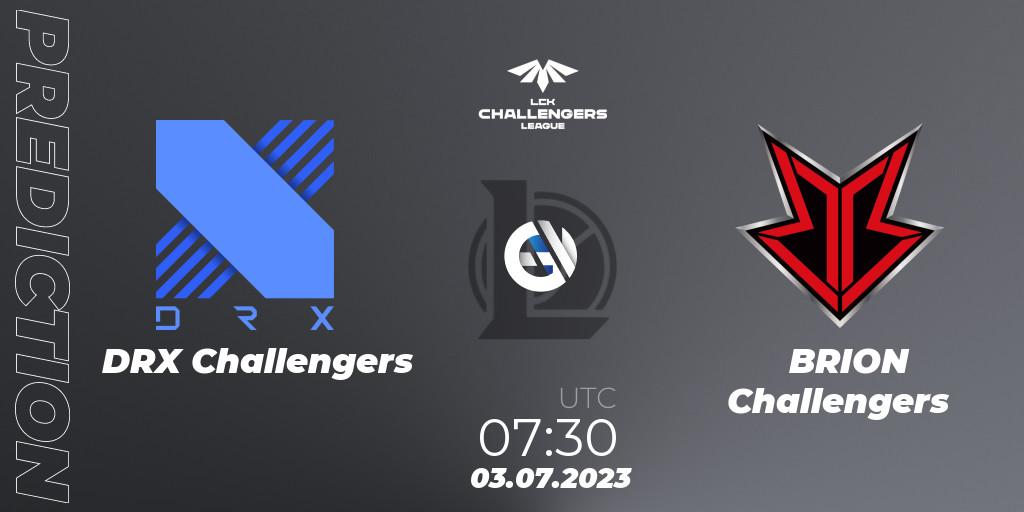Pronóstico DRX Challengers - BRION Challengers. 03.07.23, LoL, LCK Challengers League 2023 Summer - Group Stage