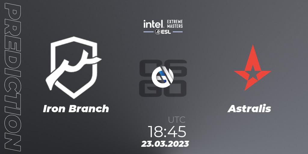 Pronóstico Iron Branch - Astralis. 23.03.2023 at 18:45, Counter-Strike (CS2), IEM Dallas 2023 Europe Open Qualifier 1