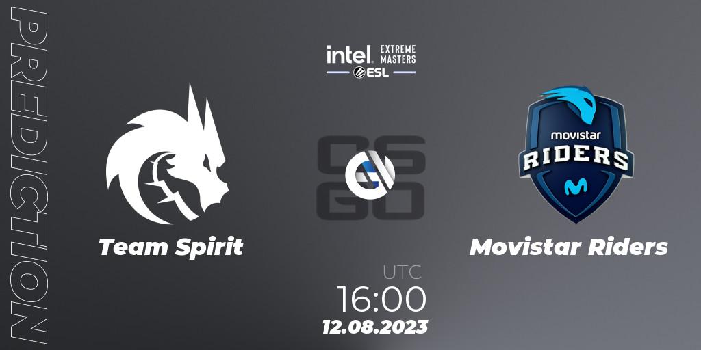 Pronóstico Team Spirit - Movistar Riders. 12.08.2023 at 16:00, Counter-Strike (CS2), IEM Sydney 2023 Europe Open Qualifier 2