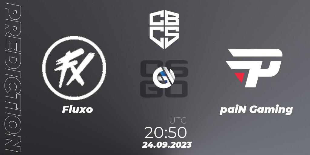 Pronóstico Fluxo - paiN Gaming. 24.09.2023 at 19:50, Counter-Strike (CS2), CBCS 2023 Season 2