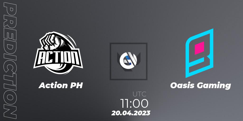 Pronóstico Action PH - Oasis Gaming. 21.04.23, VALORANT, VALORANT Challengers 2023: Philippines Split 2 - Group stage