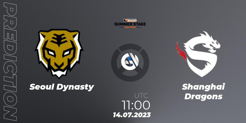 Pronóstico Seoul Dynasty - Shanghai Dragons. 14.07.2023 at 11:15, Overwatch, Overwatch League 2023 - Summer Stage Qualifiers