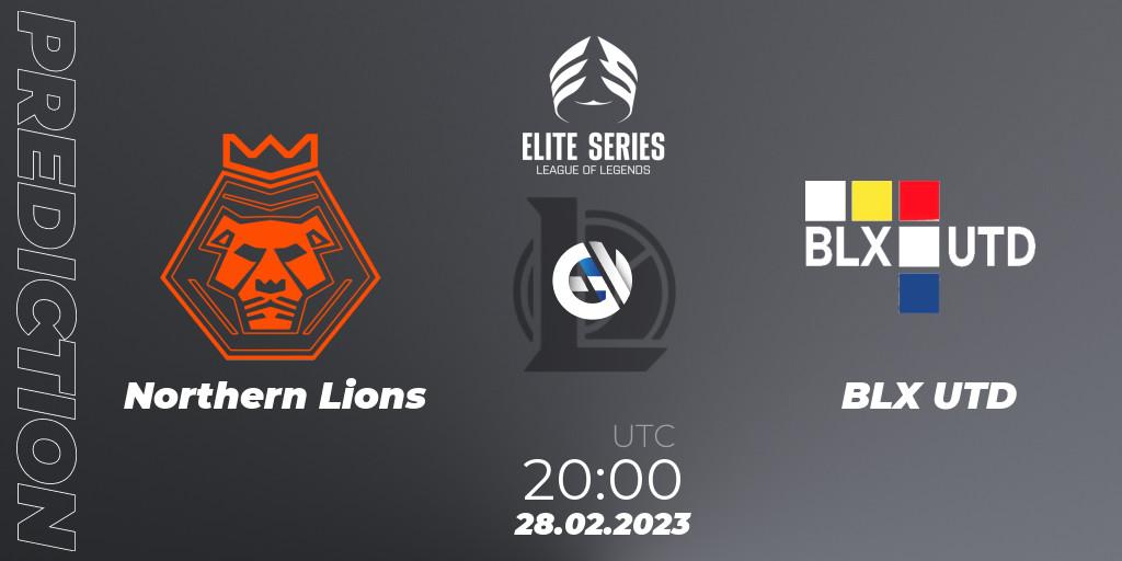 Pronóstico Northern Lions - BLX UTD. 28.02.2023 at 20:00, LoL, Elite Series Spring 2023 - Group Stage