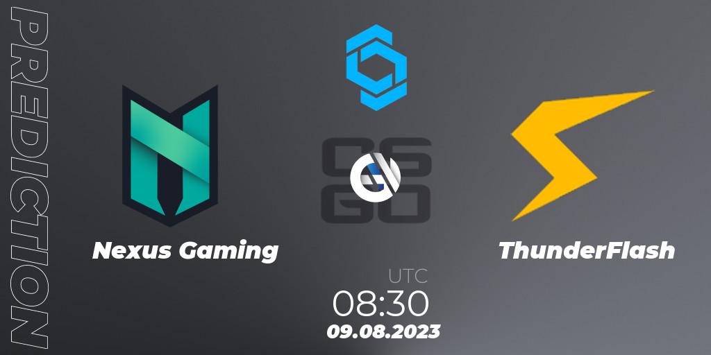 Pronóstico Nexus Gaming - ThunderFlash. 09.08.23, CS2 (CS:GO), CCT East Europe Series #1