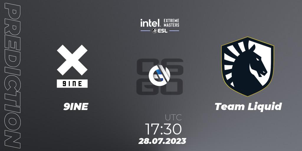 Pronóstico 9INE - Team Liquid. 28.07.2023 at 14:00, Counter-Strike (CS2), IEM Cologne 2023 - Play-In