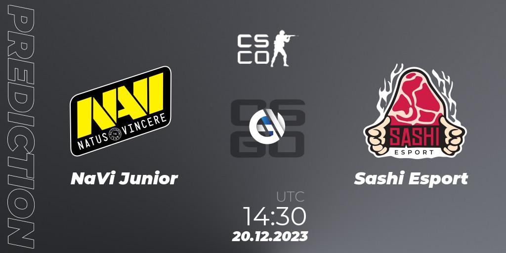 Pronóstico NaVi Junior - Sashi Esport. 20.12.2023 at 14:00, Counter-Strike (CS2), European Pro League Season 13: Division 2