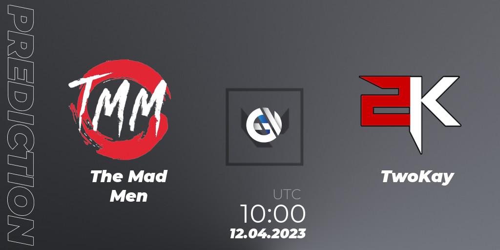 Pronóstico The Mad Men - TwoKay. 12.04.2023 at 10:00, VALORANT, VALORANT Challengers 2023: Vietnam Split 2 - Group Stage