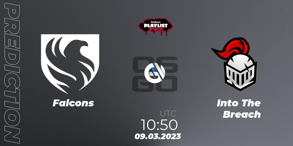 Pronóstico Falcons - Into The Breach. 09.03.2023 at 10:50, Counter-Strike (CS2), BetBoom Playlist. Urbanistic