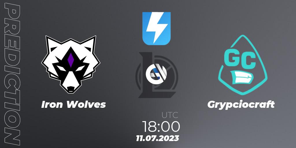 Pronóstico Iron Wolves - Grypciocraft. 31.05.2023 at 16:00, LoL, Ultraliga Season 10 2023 Regular Season