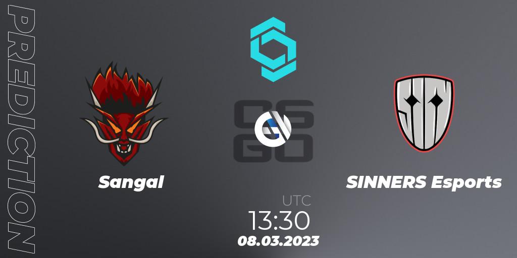Pronóstico Sangal - SINNERS Esports. 08.03.2023 at 13:30, Counter-Strike (CS2), CCT North Europe Series #4