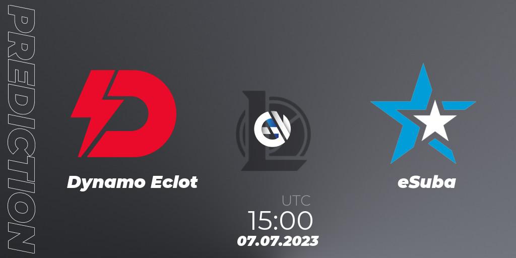 Pronóstico Dynamo Eclot - eSuba. 13.06.23, LoL, Hitpoint Masters Summer 2023 - Group Stage