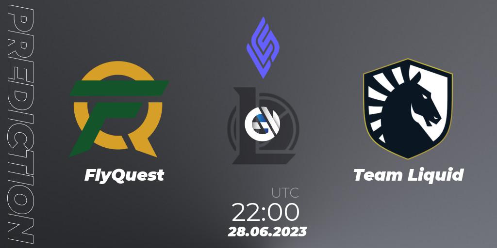 Pronóstico FlyQuest - Team Liquid. 28.06.23, LoL, LCS Summer 2023 - Group Stage