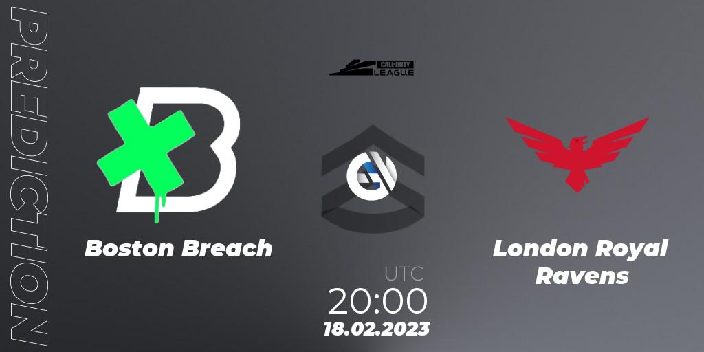 Pronóstico Boston Breach - London Royal Ravens. 18.02.2023 at 20:00, Call of Duty, Call of Duty League 2023: Stage 3 Major Qualifiers