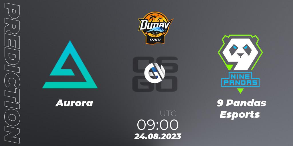 Pronóstico Aurora - 9 Pandas Esports. 24.08.2023 at 09:00, Counter-Strike (CS2), PARI Dunav Party 2023