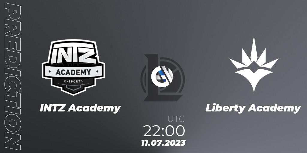 Pronóstico INTZ Academy - Liberty Academy. 11.07.2023 at 22:00, LoL, CBLOL Academy Split 2 2023 - Group Stage