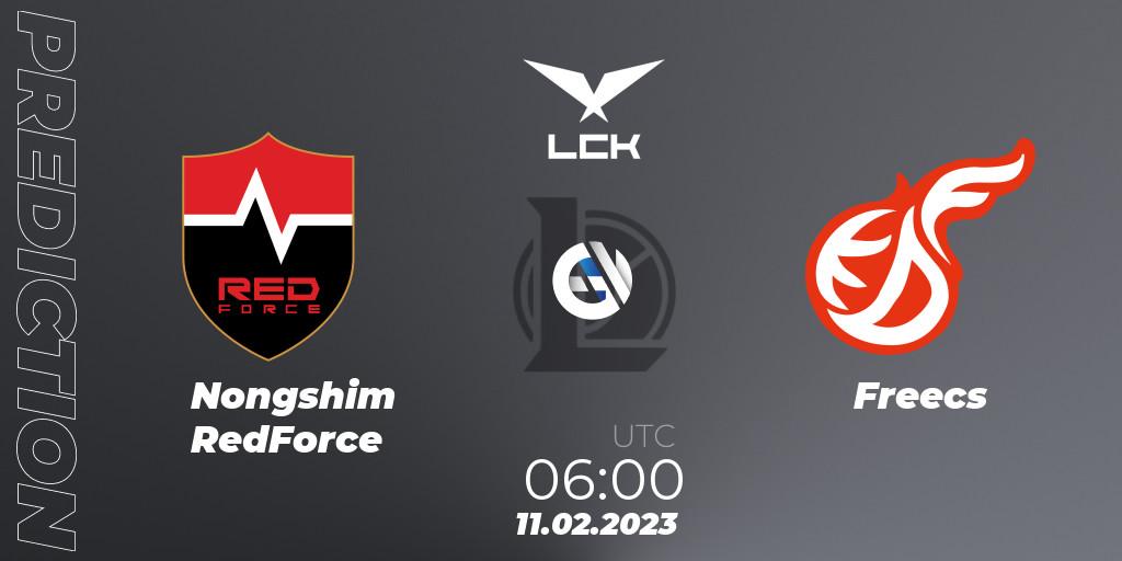 Pronóstico Nongshim RedForce - Freecs. 11.02.2023 at 06:00, LoL, LCK Spring 2023 - Group Stage
