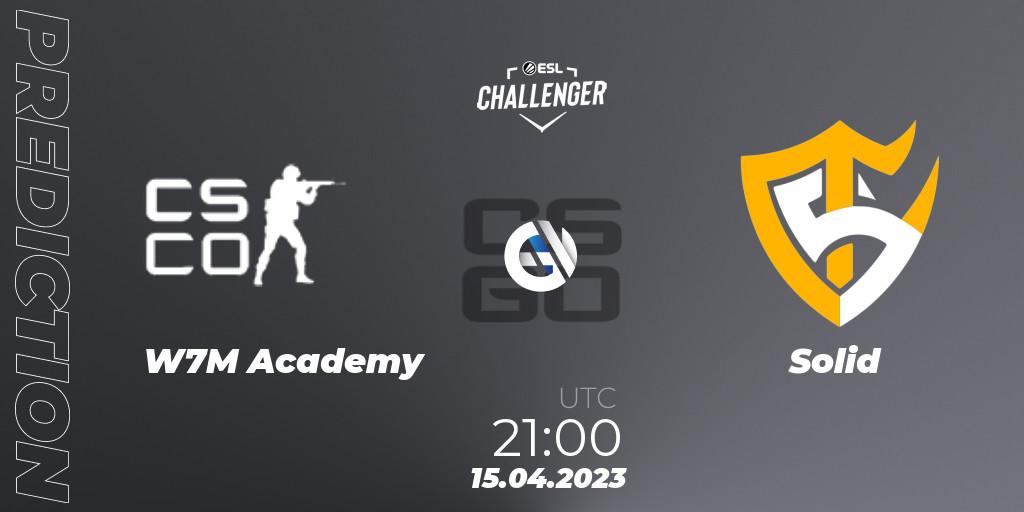 Pronóstico w7m Academy - Solid. 15.04.2023 at 21:10, Counter-Strike (CS2), ESL Challenger Katowice 2023: South American Open Qualifier