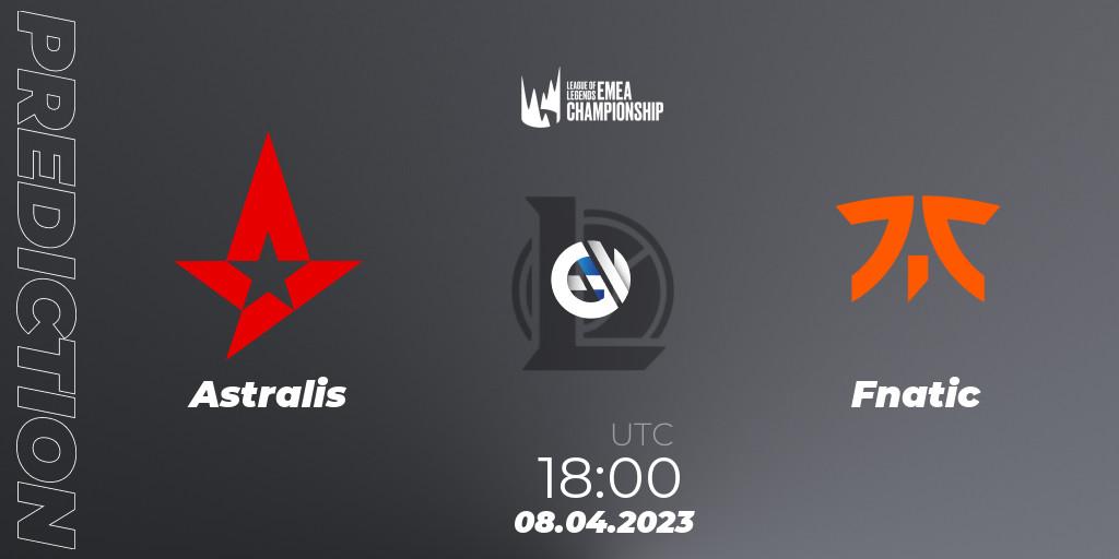 Pronóstico Astralis - Fnatic. 08.04.2023 at 19:00, LoL, LEC Spring 2023 - Group Stage
