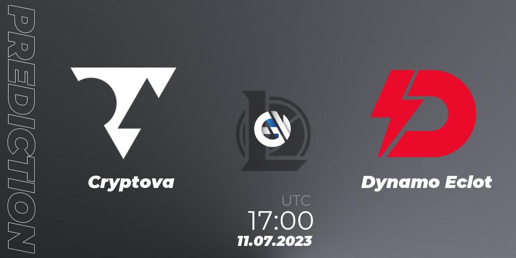 Pronóstico Cryptova - Dynamo Eclot. 16.06.2023 at 17:00, LoL, Hitpoint Masters Summer 2023 - Group Stage