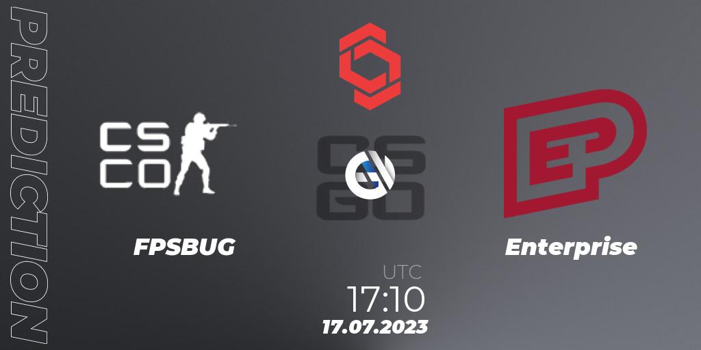 Pronóstico FPSBUG - Enterprise. 17.07.2023 at 17:10, Counter-Strike (CS2), CCT Central Europe Series #7: Closed Qualifier