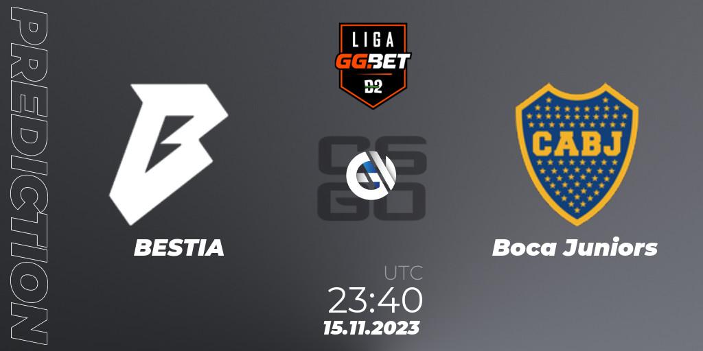 Pronóstico BESTIA - Boca Juniors. 15.11.23, CS2 (CS:GO), Dust2 Brasil Liga Season 2
