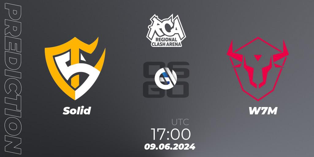 Pronóstico Solid - W7M. 09.06.2024 at 17:00, Counter-Strike (CS2), Regional Clash Arena South America