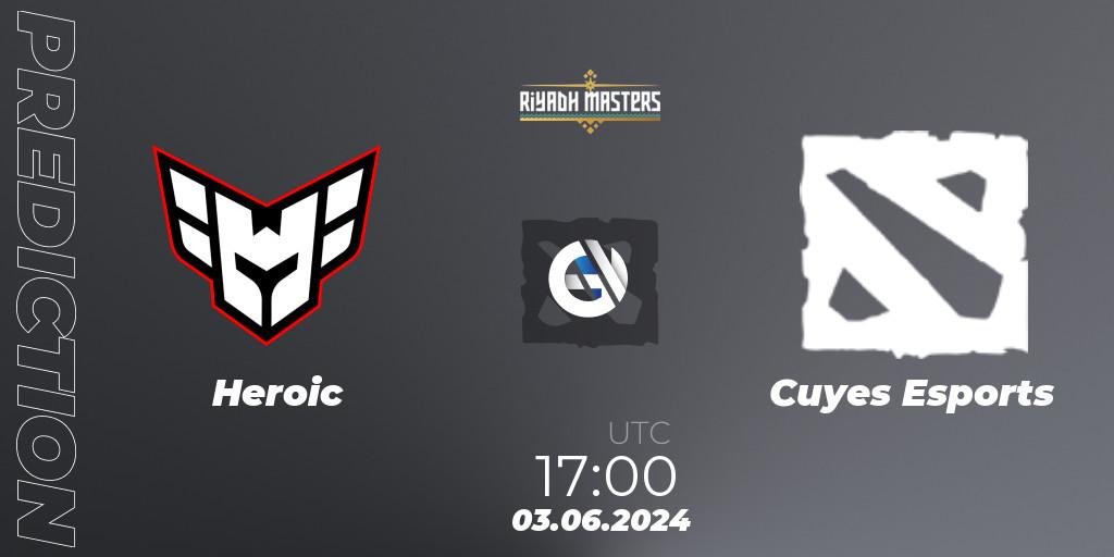Pronóstico Heroic - Cuyes Esports. 03.06.2024 at 17:00, Dota 2, Riyadh Masters 2024: South America Closed Qualifier