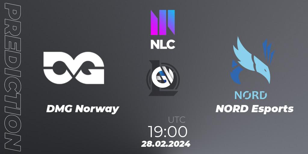 Pronóstico DMG Norway - NORD Esports. 28.02.2024 at 19:00, LoL, NLC 1st Division Spring 2024