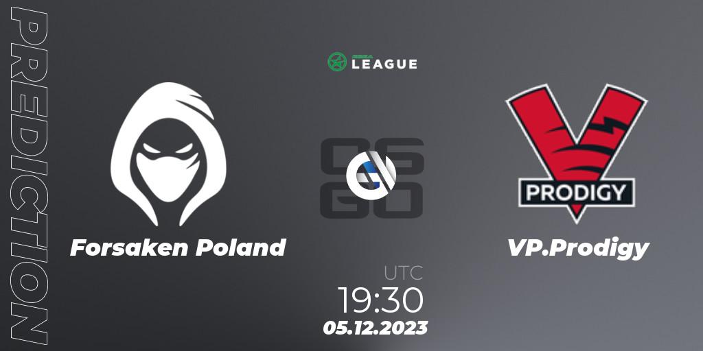 Pronóstico Forsaken Poland - VP.Prodigy. 05.12.2023 at 19:30, Counter-Strike (CS2), ESEA Season 47: Main Division - Europe