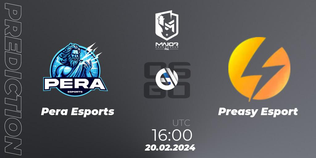Pronóstico Pera Esports - Preasy Esport. 20.02.2024 at 16:45, Counter-Strike (CS2), PGL CS2 Major Copenhagen 2024: European RMR B
