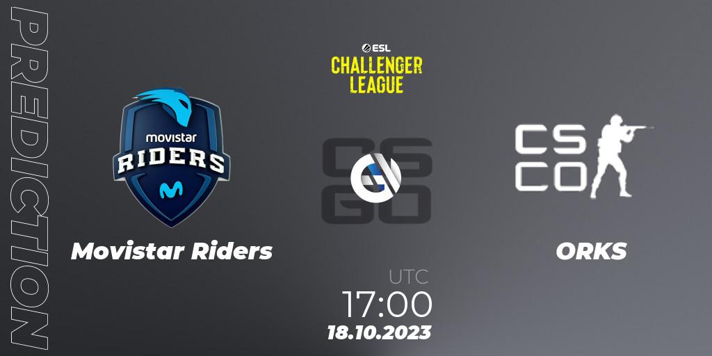 Pronóstico Movistar Riders - ORKS. 18.10.2023 at 17:00, Counter-Strike (CS2), ESL Challenger League Season 46: Europe