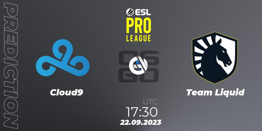 Pronóstico Cloud9 - Team Liquid. 22.09.2023 at 17:30, Counter-Strike (CS2), ESL Pro League Season 18