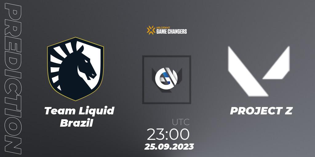 Pronóstico Team Liquid Brazil - PROJECT Z. 25.09.2023 at 23:00, VALORANT, VCT 2023: Game Changers Brazil Series 2