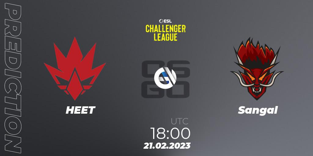 Pronóstico HEET - Sangal. 28.02.23, CS2 (CS:GO), ESL Challenger League Season 44: Europe