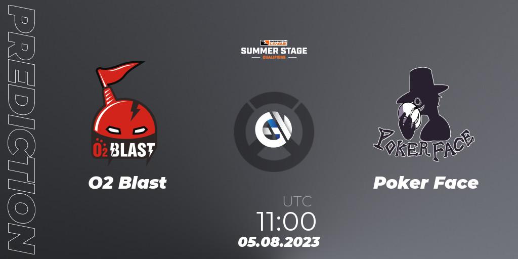 Pronóstico O2 Blast - Poker Face. 05.08.23, Overwatch, Overwatch League 2023 - Summer Stage Qualifiers