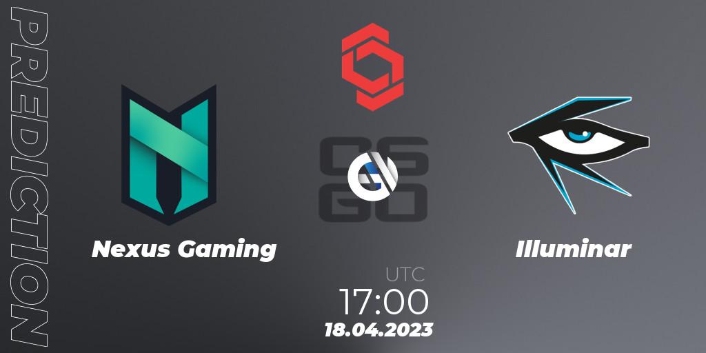 Pronóstico Nexus Gaming - Illuminar. 18.04.2023 at 18:30, Counter-Strike (CS2), CCT Central Europe Series #6