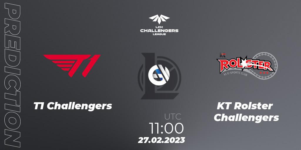 Pronóstico T1 Challengers - KT Rolster Challengers. 27.02.2023 at 11:00, LoL, LCK Challengers League 2023 Spring