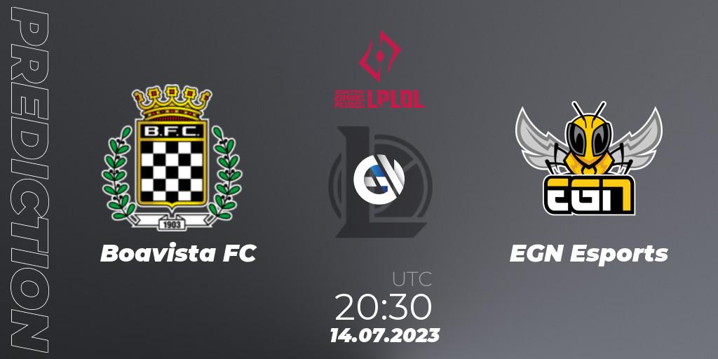 Pronóstico Boavista FC - EGN Esports. 23.06.2023 at 20:30, LoL, LPLOL Split 2 2023 - Group Stage
