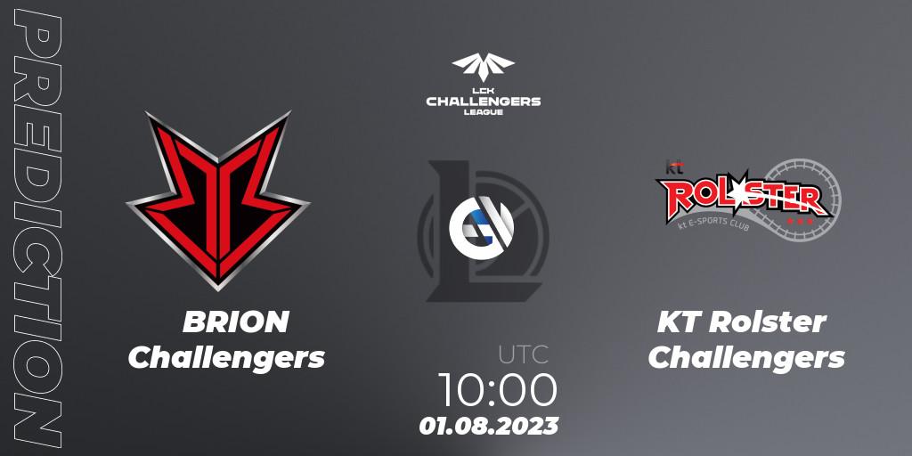 Pronóstico BRION Challengers - KT Rolster Challengers. 01.08.2023 at 10:00, LoL, LCK Challengers League 2023 Summer - Group Stage