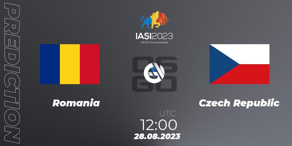 Pronóstico Romania - Czech Republic. 28.08.23, CS2 (CS:GO), IESF World Esports Championship 2023