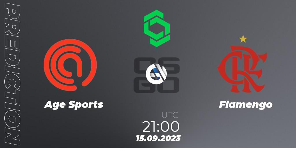 Pronóstico Age Sports - Flamengo. 15.09.2023 at 21:00, Counter-Strike (CS2), CCT South America Series #11