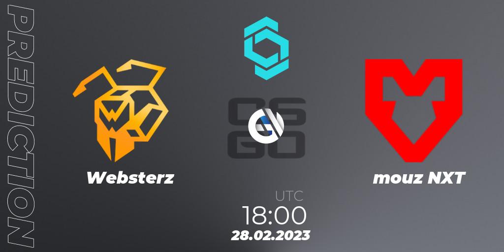Pronóstico Websterz - mouz NXT. 28.02.2023 at 18:00, Counter-Strike (CS2), CCT North Europe Series 4 Closed Qualifier
