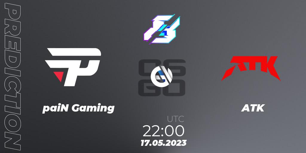 Pronóstico paiN Gaming - ATK. 17.05.23, CS2 (CS:GO), Gamers8 2023 North America Open Qualifier